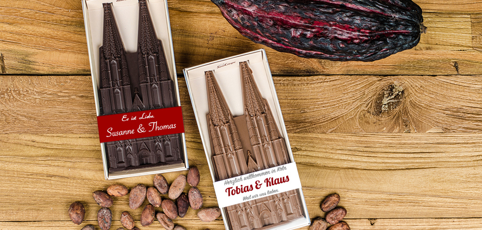 Hochzeit in Köln mit Dom aus Schokolade